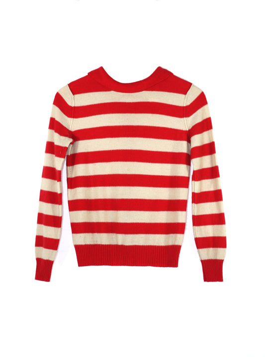 Kucho Red Sonia Rykiel knitted Stripe Jumper - pre-loved