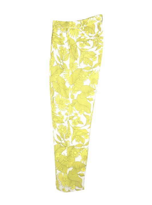 Kucho Yellow Floral Trousers - pre-loved